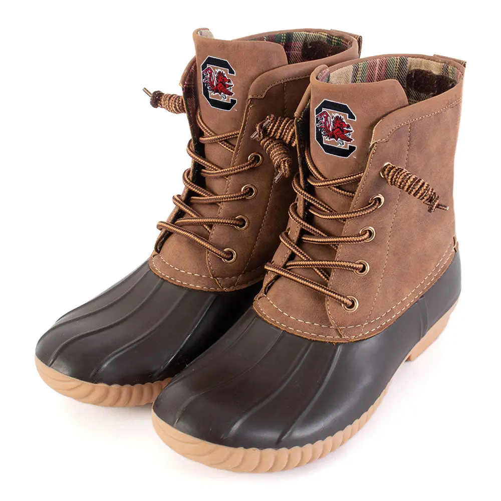 South Carolina Gamecocks Duck Boots | Brown
