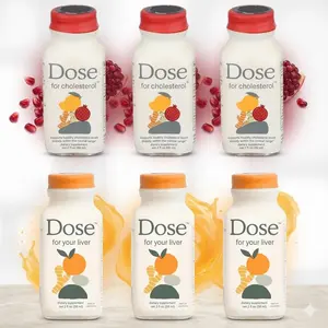 6 Pack Wellness Shot Set, 3 Liver Support + 3 Heart Balance Shots, Curcumin Dandelion Amla CoQ10 Pomegranate, 2oz Daily Routine Drink 2025