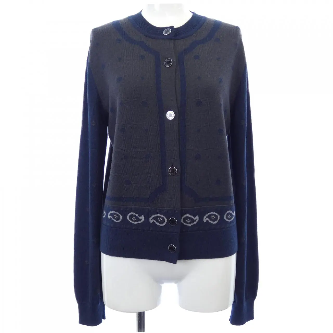 Pre-owned HERMÈS Cashmere Small Leather Goods Hermes Silk Cardigan