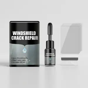 Professional Windshield Crack Repair Kit - Quick Glass Fix Resin for Car Window ChipWindshield Crack Repair Kit - Advanced Glass Repair Liquid for Bullseye Chips & Long Cracks Auto Care Set automotive headlamp gloss premium scratch remover kit easy minor