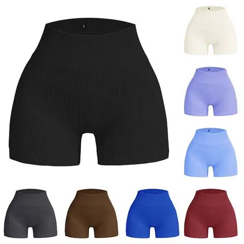 Women's High Waisted Yoga Biker Shorts - Activewear Gym Athletic Fitted Lightweight Stretchy Sports Shorts for Squats, Home Training, Everyday Active Figure Support