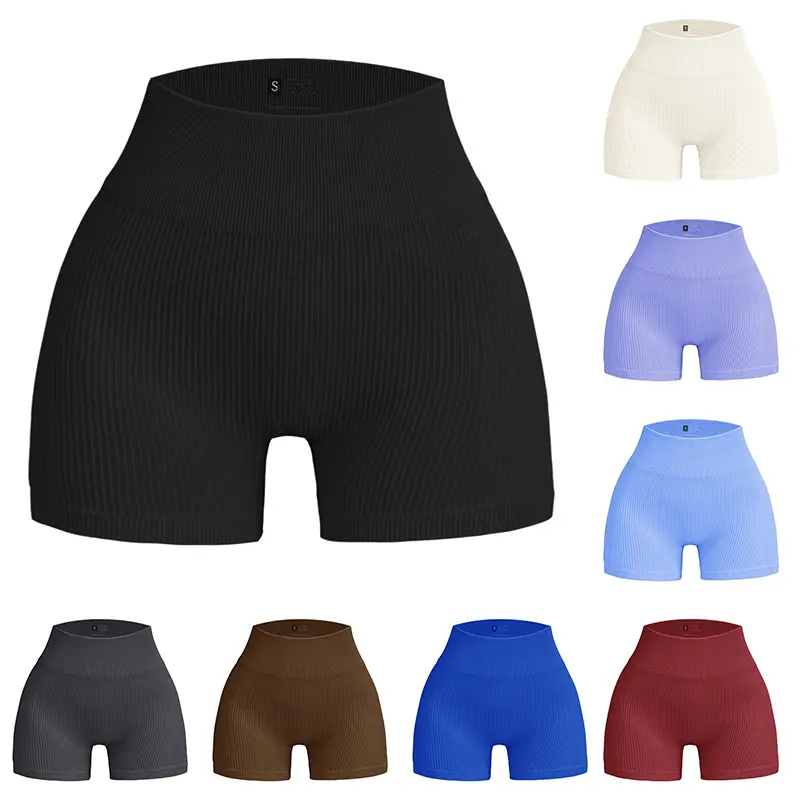 Women's Workout Gym Shorts High Waisted Yoga Biker Shorts