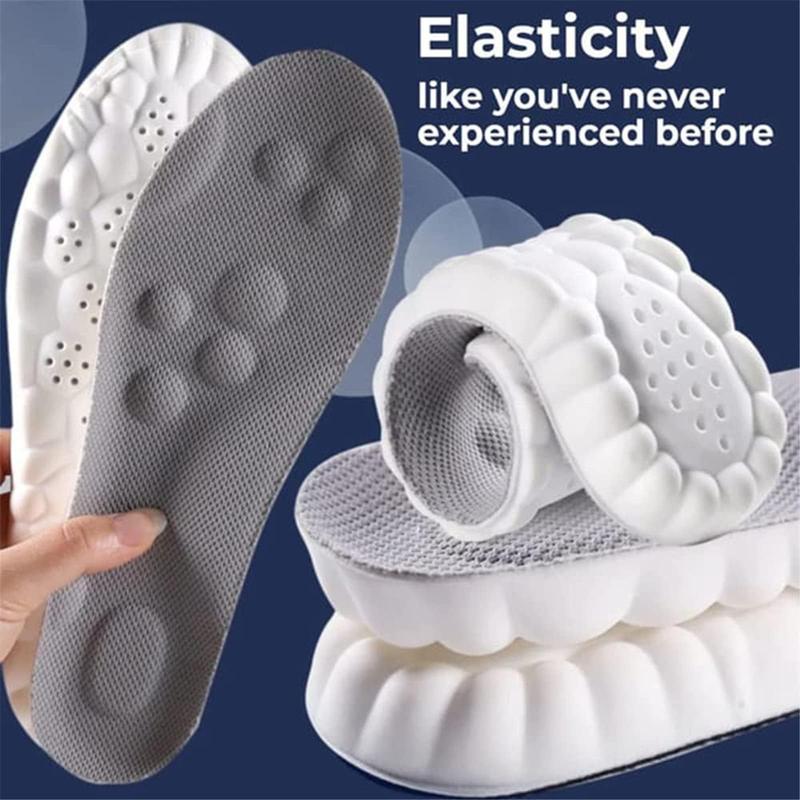 Insoles for Women Man,Cloud Soles for Men Women,4D Cloud Soles for Men,Anti Fatigue, Shock Absorption, Foot Pain Relief