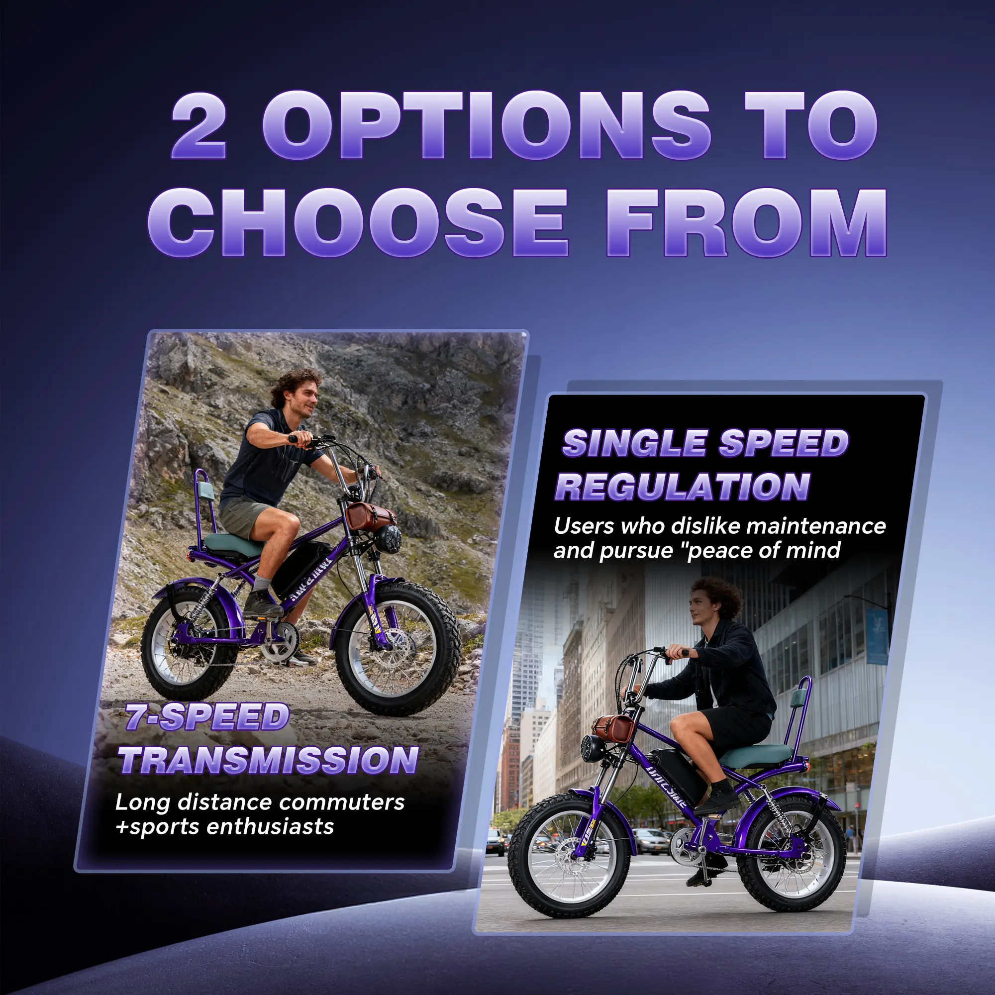 DRIFT.SLIDE 2000W peak power electric bicycle, 31MPH electric