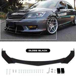 For Honda Accord 2013-2017 Front Bumper Lip Splitter Chin Spoiler ABS