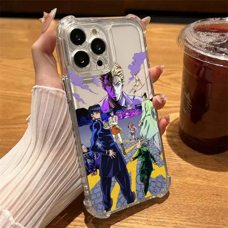 JoJo's Bizarre Adventure" Anime-Themed Transparent Phone Case Compatible with iPhone 17/16/15/14/13 Series. A Fan-Favorite Protective Case. - TikTok Shop JoJo's Bizarre Adventure" Anime-Themed Transparent Phone Case Compatible with iPhone 17/16/15/14/13 Series. A Fan-Favorite Protective Case. - TikTok Shop