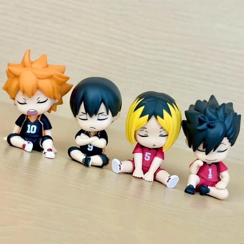 Haikyu Shoulder Lean Fig Blind Box Toy Kageyama Tobio Kozume Kenma Action Figures Model Toy Cute Doll Ornament Kids Gifts