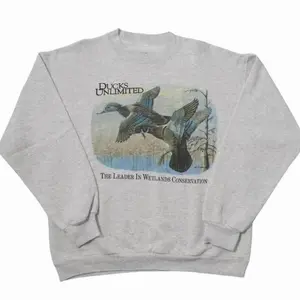 Vintage 90’s Duck Unlimited Sweatshirt, Vintage Hunting Duck Graphic Crewneck, Wetlands Conservation Pullover