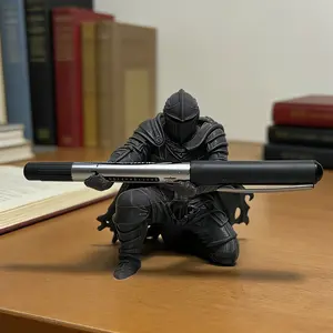 Medieval Knight Pen Holder, 3D Printed Armor Warrior Desk Organizer, Cool Office Decor Desk Accessories Gift for Boss and Coworkers