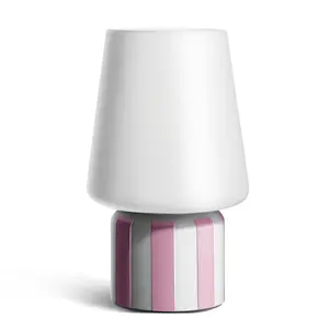 Sheffield Home Glass LED Lamp – Warm White Light, Battery Operated (3AA) – Elegant Home Décor