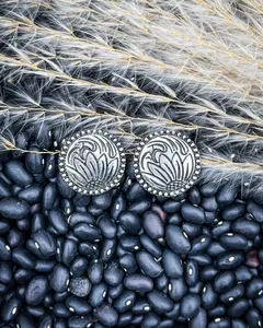 Daily Fashion Silver Flower Stud Earrings, Costume Jewelry Accessory