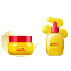 Vitamin Illuminating Cream +Vitamin Illuminating Serum | Brightening Vitamin C Serum with Niacinamide |  Niacinamide Vitamin C & 5% Niacinamide + 3% TXA |  Strengthens skin barrier| Hydrates using Ceramide and Hyaluronic Acid