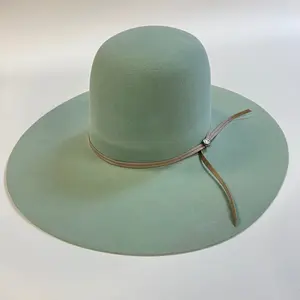 Tacchino 6X Mint Felt Hat 6" Open Crown