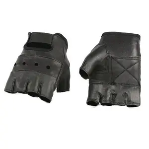 Vance Men’s Leather Fingerless Glove with Gel Palm Vance Men’s Leather Fingerless Glove with Gel Palm