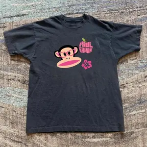 Y2K Paul Frank Monkey Graphic Tee Vintage Washed Cartoon Aesthetic Cute Baby Tee Streetwear Fashion
