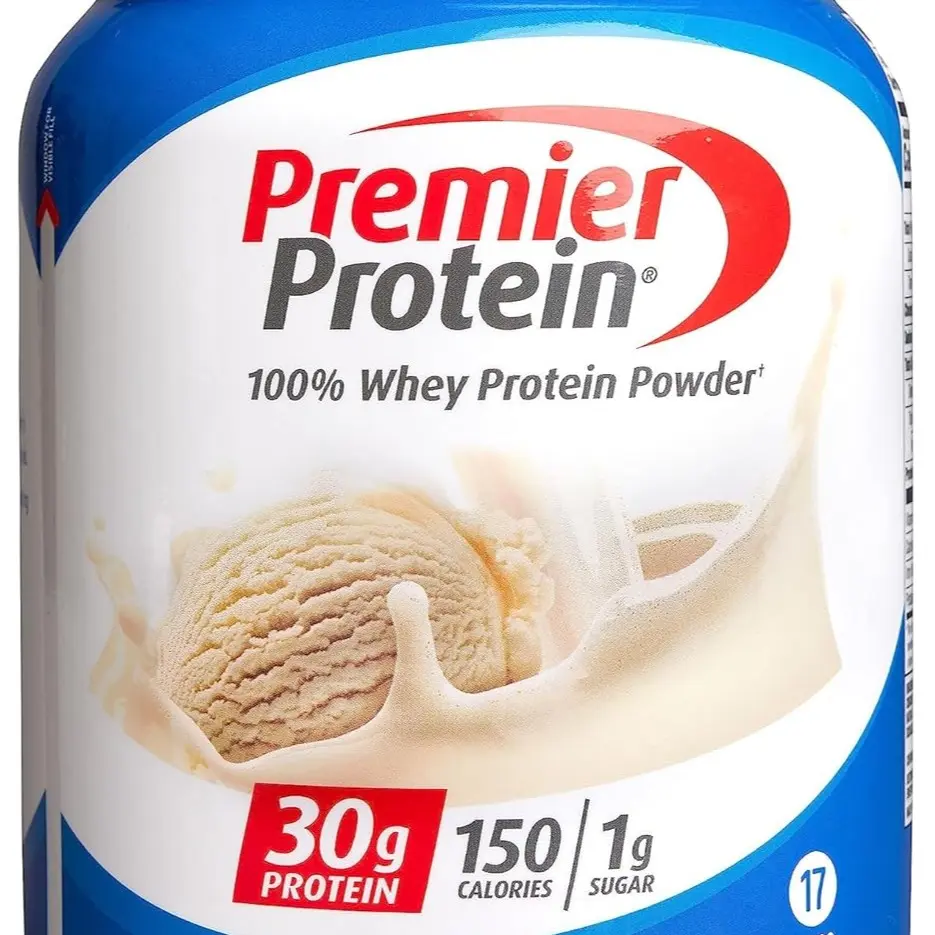 Premier Protein Powder, Vanilla Milkshake, 30g Protein, 1g Sugar, 100% Whey Protein, Keto Friendly, No Soy Ingredients, Gluten Free, 17 Servings, 23.3 Ounces Supplement