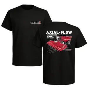 CASE IH Axial-Flow Harvester T-Shirt, Classic Farm Machinery Graphic Tee, Premium Cotton Blend, Unisex Fit for Men and Women, For Farmers & Agriculture Lovers