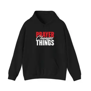 Prayer Changes Things Hoodie — Dark Colors