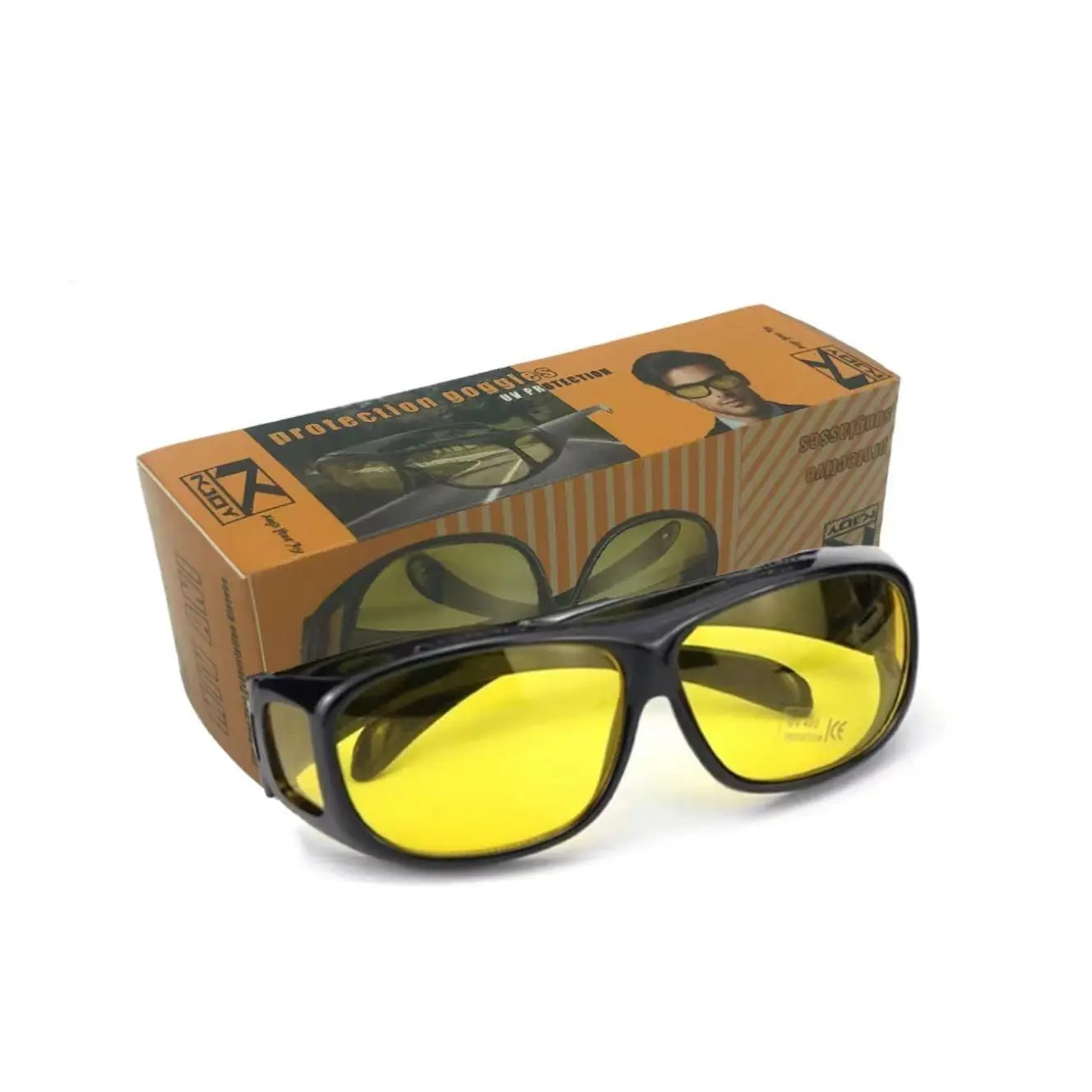 Car Driving Glasses, 1 Pair Windproof Sunglasses, Windproof Sports Eyewear, Outdoor Sports Sunglasses, Universal Protective Goggles, Summer Sports Glasses, Driving Shades