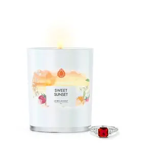 Sweet Sunset 10oz Mystery Jewelry Candle Sweet Sunset 10oz Mystery Jewelry Candle