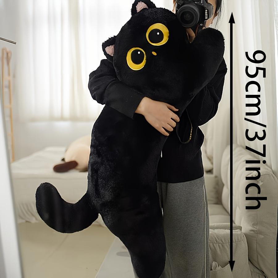 A 35-Inch Oversized Plush Cat Toy That Is Soft And Huggable, Featuring a Lifelike Design, Ideal for Gifts on Valentine'S Day, Birthdays, Easter for Children, And As Cat-Themed Decor