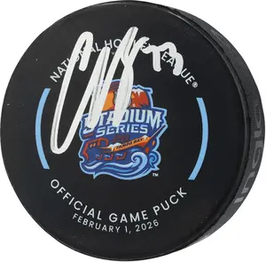 Charlie McAvoy Boston Bruins Autographed 2026 Stadium Series Official Game Puck - Fanatics Authentic Certified