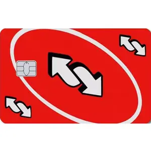 Red Uno Reverse Credit/Debit Card Cover