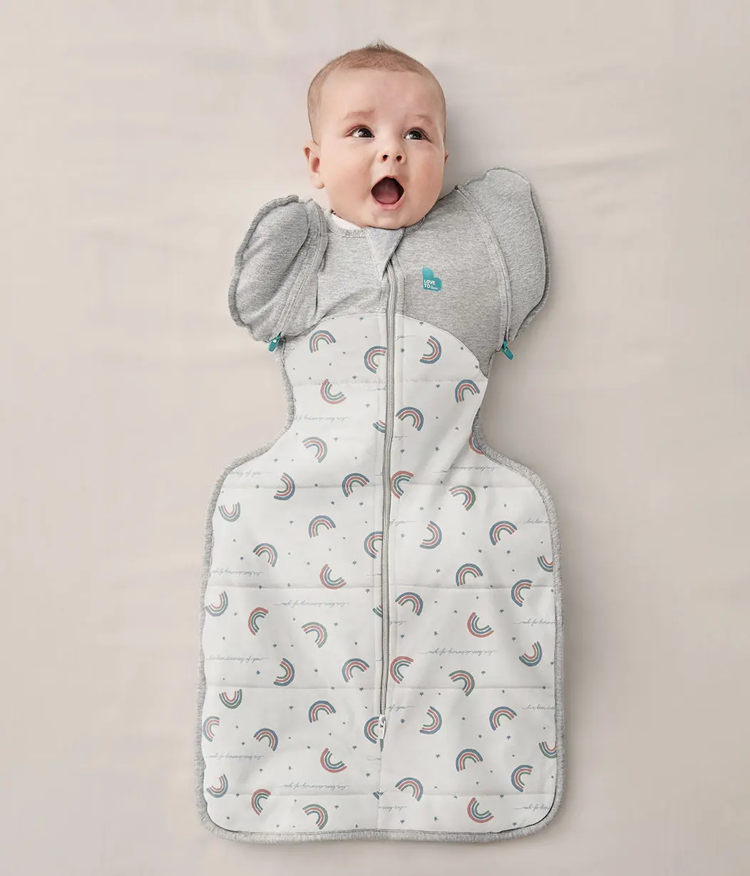 Swaddle Up™ 2-in-1 Transition Bag 2.5 TOG Cotton White Rainbow Dream Swaddle Up™ 2-in-1 Transition Bag 2.5 TOG Cotton White Rainbow Dream