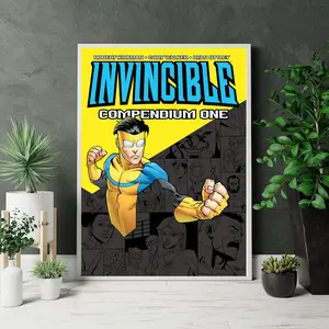 Invincible Compendium One Poster, Mark Grayson Comic Book Wall Art, Superhero Poster for Room Decor, Gift for Fans