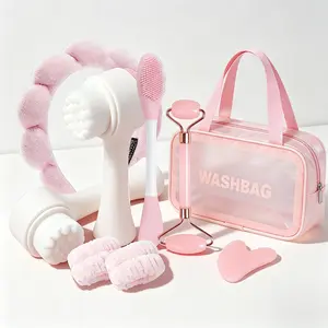 All Inclusive 8pcs Beauty Tool Kit with Gift Packaging Professional Facial Massage Tools for At Home Spa Experience Ideal Birthday Present