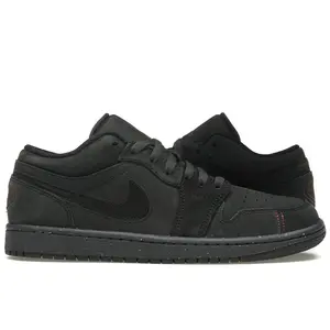 Jordan Men's 1 Low SE Craft Dark Smoke Grey Varsity Red, from StockX
