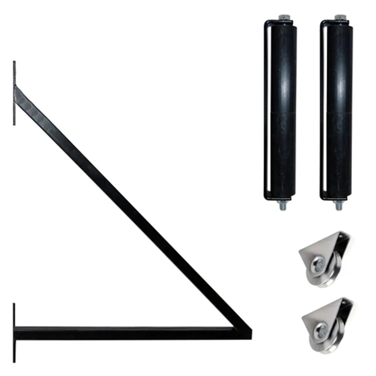 Aleko SLIDEKIT-UNB Functional Sliding Gate Hardware Kit with Extension Bracket, Gate Support, and Metal Parts