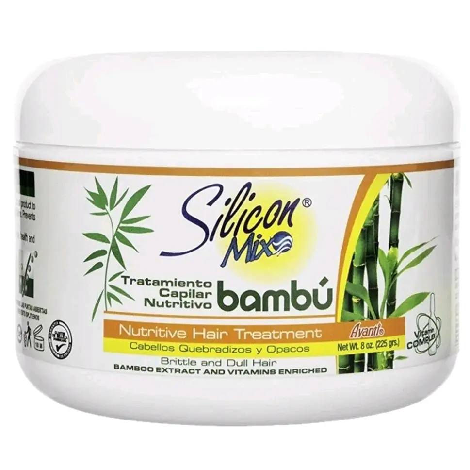 Silicon Mix Bamboo Hair Treatment 8 oz - Nutritious Treatment for Brittle & Dull Hair, Cacao Quercetinos y Oazoes
