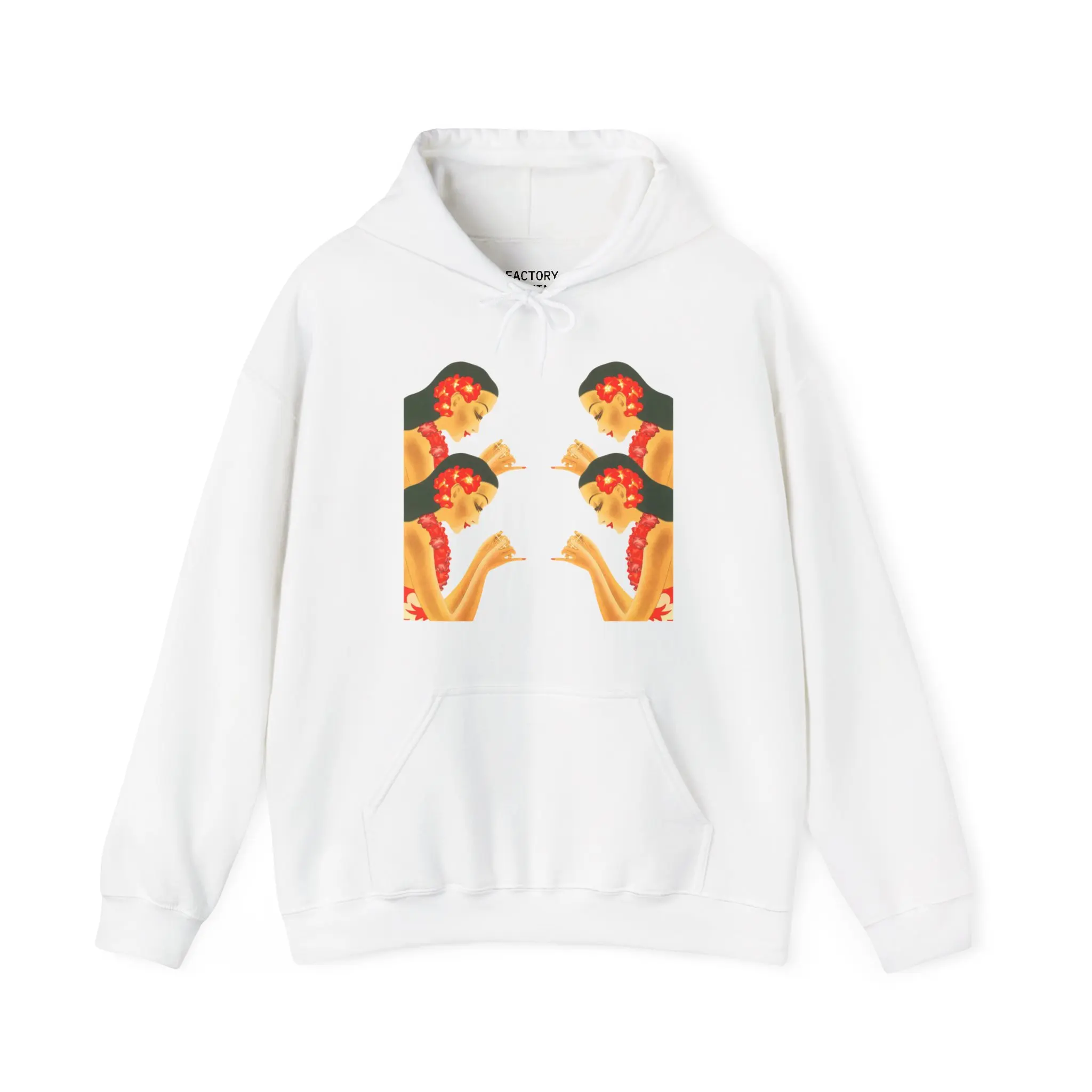 Tropical Islands Vacation Hoodie, Hawaiian Girls Lei Presentation, Bali Mexico Portugal, Welcoming Image, Pullover Hooded Sweatshirt, Unisex Fabric Fit fall outfits streetwear y2k clothing fits vacation outfits graphic hoodies