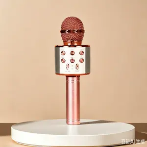 Premium Clip-On Karaoke Microphone Set for Kids - Bluetooth Singing Mic with Echo Effect, Built-In Speaker, Portable for Party, Travel Gifts
