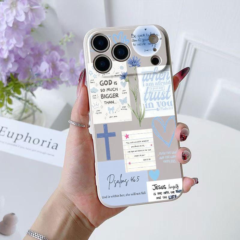 English graffiti phone case suitable for Apple 17Promax, Samsung Galaxy S25, iPhone 16s15note2