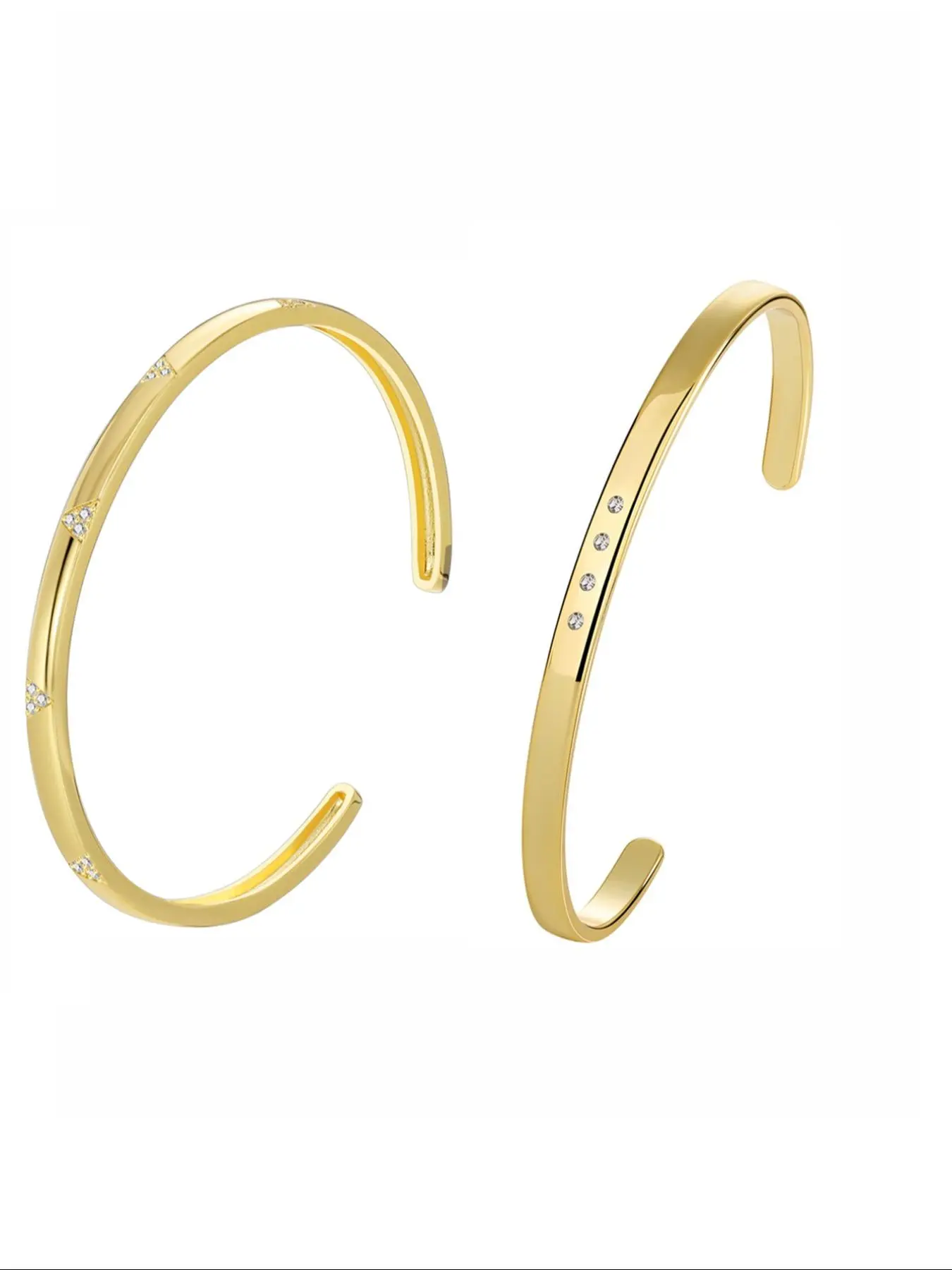 Women's Elegant Rhinestone Decorated Cuff Bangle, Exquisite Trendy Bangle, Fashionable Jewelry for Women & Girls for Daily & Party Decoration