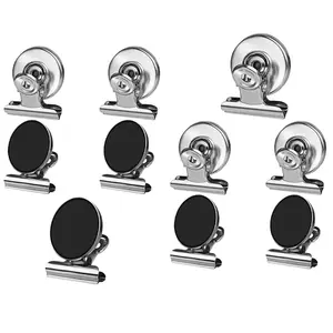 Fridge Refrigerator Magnets, Strong Magnetic Clips for Whiteboard, Office, Locker, Photo Displays, Heavy Duty Magnetic Clips