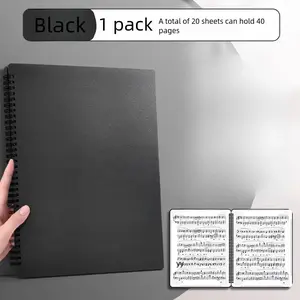 A4 Size Double-Sided Sheet Music Folder, 20-30 Pages for Piano, Choir, Marching Band, Ideal for Musicians, Perfect Gift for Music Lovers