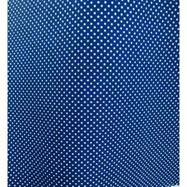 100% cotton print, beautiful 60” wide tiny polka dot cotton print. Best used for apparel Sold by the yard.