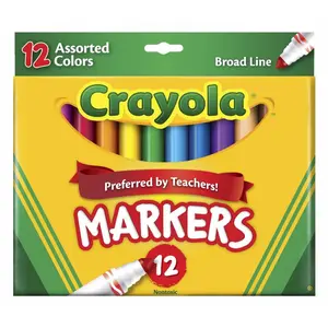 Crayola  Original Non-Toxic Marker Set- Conical Tip- Set - 12