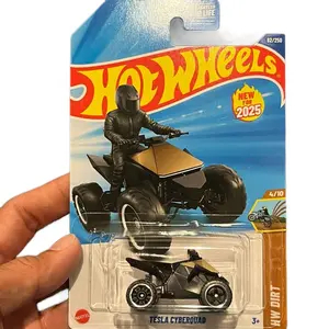 Gold Tesla Cyber Quad diecast toy 1:64 scale