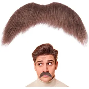 Mustache for Men Classic Halloween Self Adhesive  Beard Novelty Stick On  Mustaches