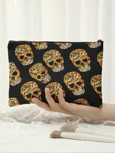 Skull Snack Bag for Travel, Organizer for Cosmetics & Emergency Snacks, Ideal Gift for Friends & Sisters, Fashionable Travel Storage Pouch