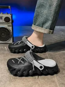 2026 Unisex's Minimalist Daily Lace Up Clogs Trendy Soft Non-slip Comfy Chic Shoes for Indoor Outdoor Wear Walking shower lounge quick dry holiday post workout go to weekend pool Light Minimalist Slip Ons Sleek Style