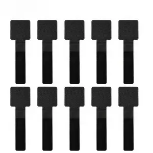 10-Count Black Nylon Cable Ties for Wire Organization​ – Self-Locking Design, Smooth Edges, Adjustable Length, Perfect for Home, Office & Electronics Use