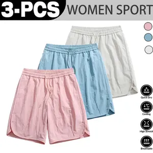 2026 Spring/Summer New Arrival: American-style drawstring cargo shorts for women, summer Japanese trendy brand loose quick-dry knee-length shorts