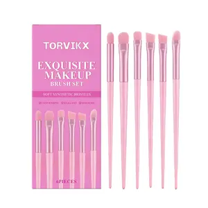 TORVIKX Makeup Brush Set Natural Application Eyebrow Brush Foundation Brush Daily Portable Makeup Tools