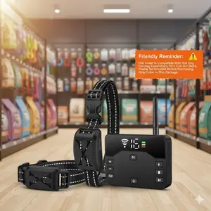 Wireless Dog Fence Waterproof Pet Shock Boundary Containment System Training Collar Small Medium Large Dogs