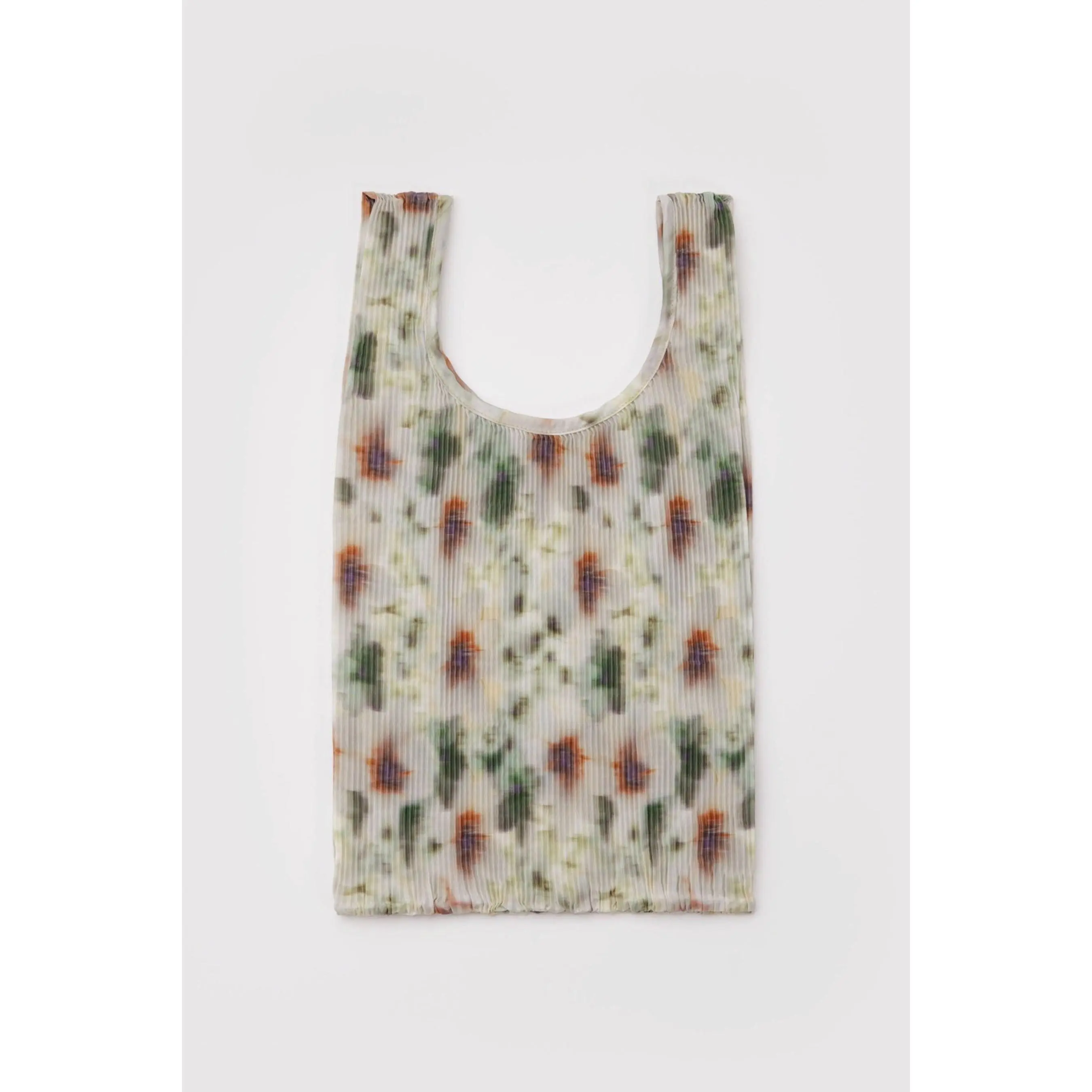 Abstract Floral Pleated Baggu